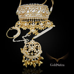 Baadshahi Treasure Aad set with nosepin