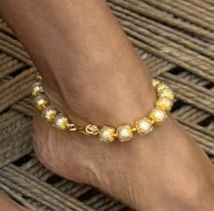 Golden Globe Bracelet or Anklet– Your Style, Your Way 💫