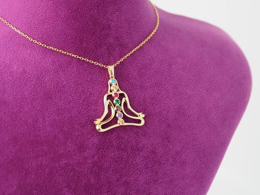 Yogi Pose Silhouette Pendant