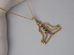 Yogi Pose Silhouette Pendant