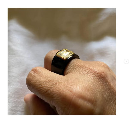 Mughal Chic Enamel Ring