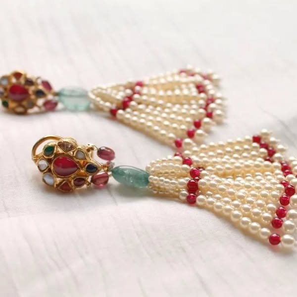 Pearl Tassel Earrings