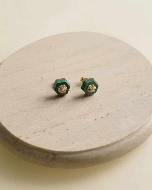 Emerald Empress Studs