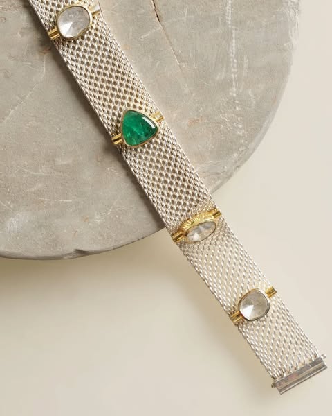 Aria Silver Mesh Bracelet
