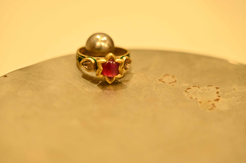 Kundan Ring Small