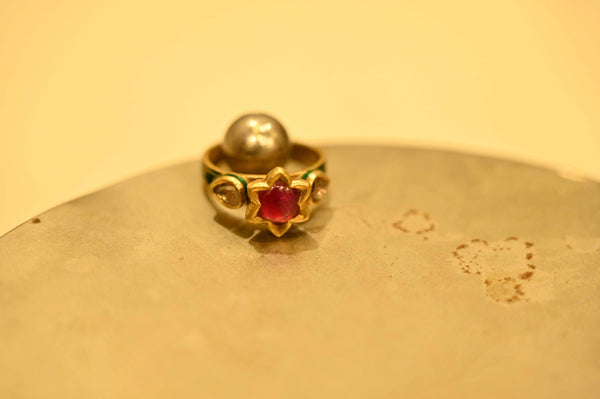 Kundan Ring Small