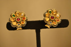 Navratna Kundan Earrings