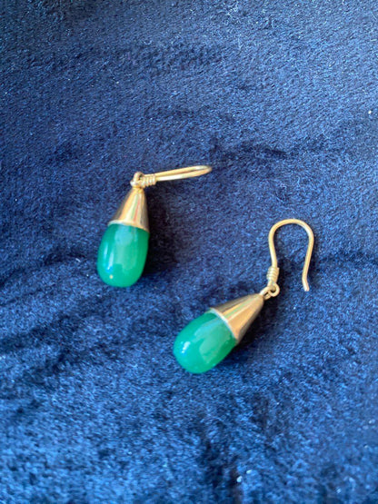 Roshni Drops Emerald Earrings