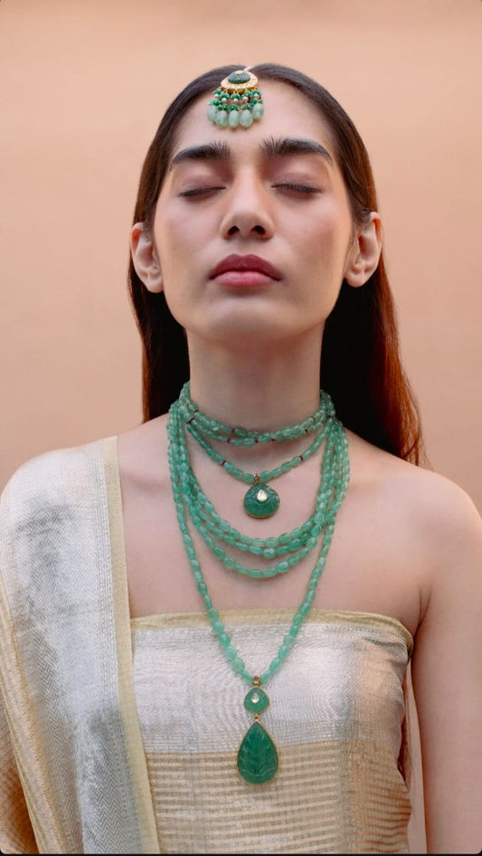 Jahaanara – Emerald Cascade Haar