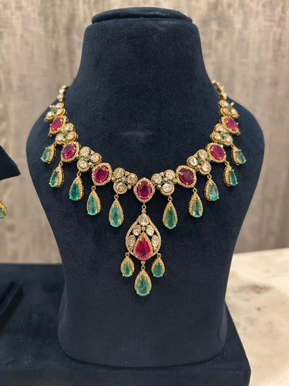 Celestia Ruby–Emerald Cascade Set