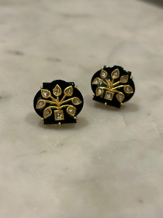 Noir Blossom Studs