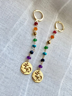 Mini Chakra Drop Earrings